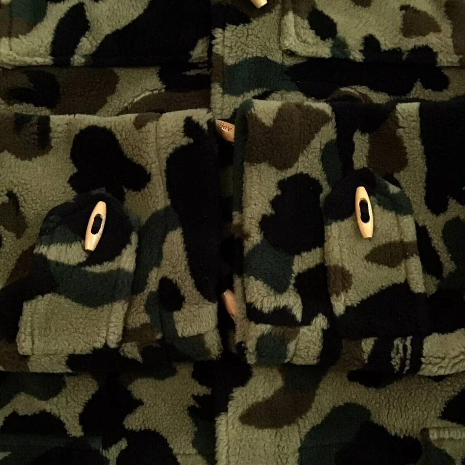 Abrigo de lona vintage BAPE camuflaje Boa un mono de baño NIGO verde talla S Foto 4 de 4