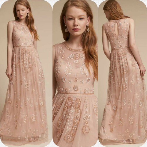 BHLDN Abbington Gown Maxi Dress Size 12 Formal Wedding Evening $360 - Picture 1 of 11