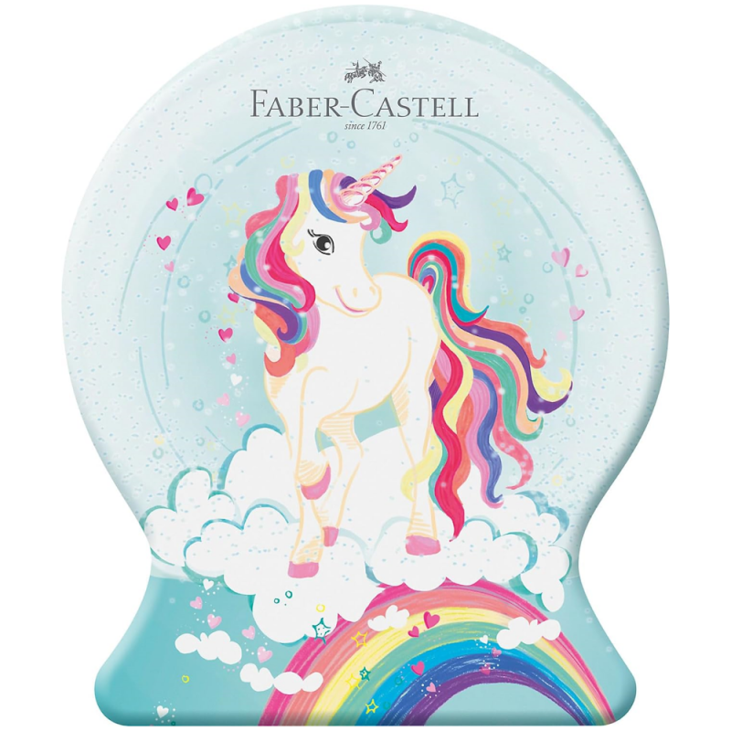 Faber-Castell Connector Pen Snow Globe Unicorn Tin