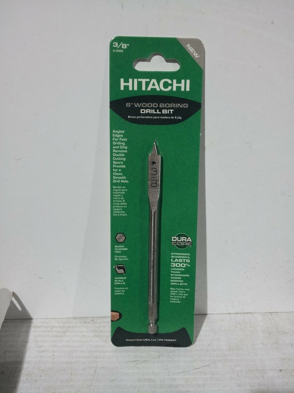 6" Wood Boring Space Bits [Set of 2] Size: 3/8"