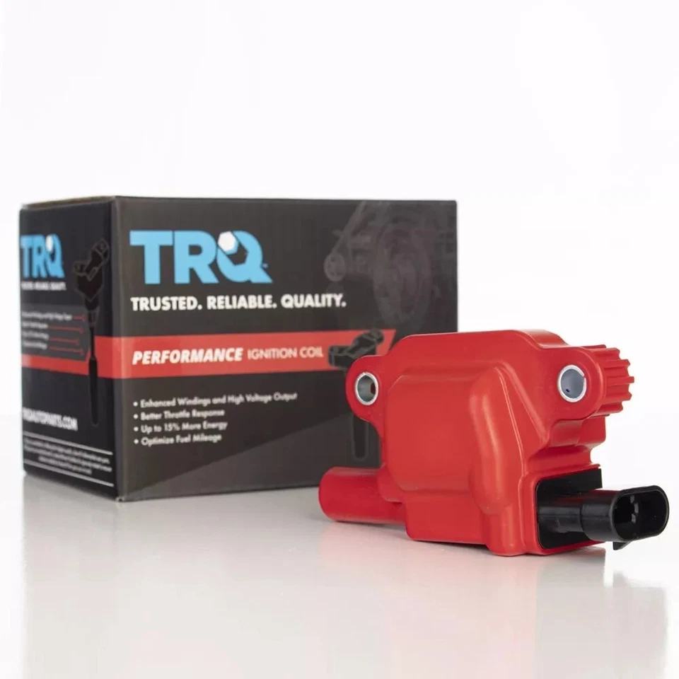 TRQ 全新点火线圈套装 适用于 2014 - 2021 凯迪拉克 CTS 雪佛兰 Tahoe GMC Sierra 1500 — 第 3/4 张图片