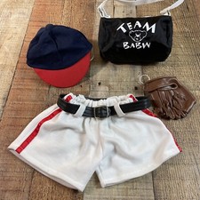 Build A Bear baseball Outfit Pants, Belt, Cap, Bag, Glove BABW