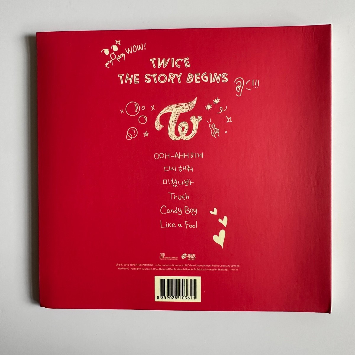 TWICE THE STORY BEGINS OFFICIAL THAILAND EDITION ALBUM + MOMO