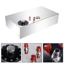 EIT 17 GALLON TOP-FEED SLIM ALUMINUM RACE/DRIFT FUEL CELL GAS TANK+LEVEL SENDER