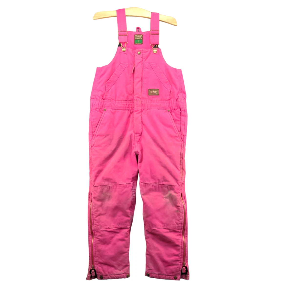 pink insulated bib overalls