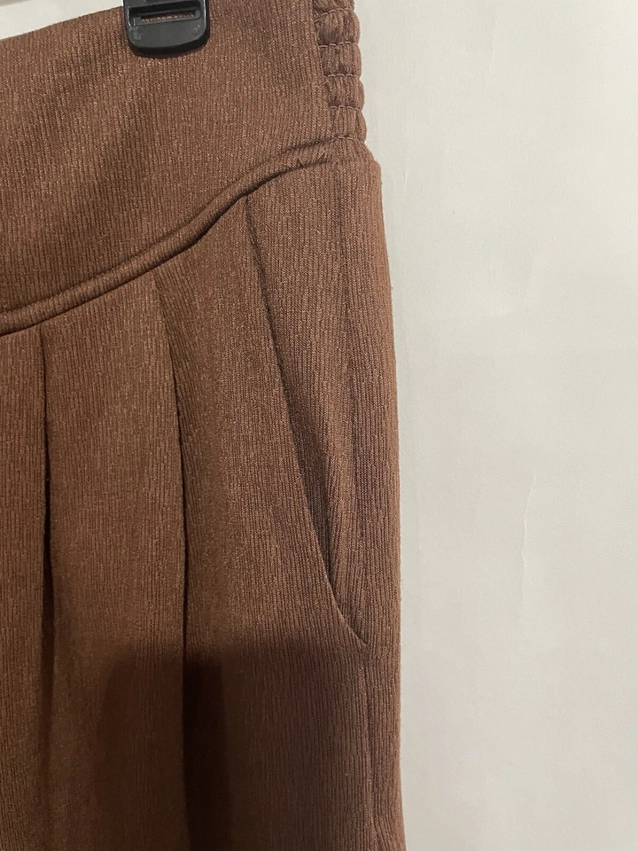 Pantalones cortos para mujer Matilda Jane marrón Alice con textura pierna ancha talla M Lagenlook Foto 4 de 4