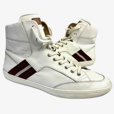 Men’s BALLY Oldani Sneakers Bally Oldani HighTop Leather Sneaker 65D Men Grey | eBay main image 2