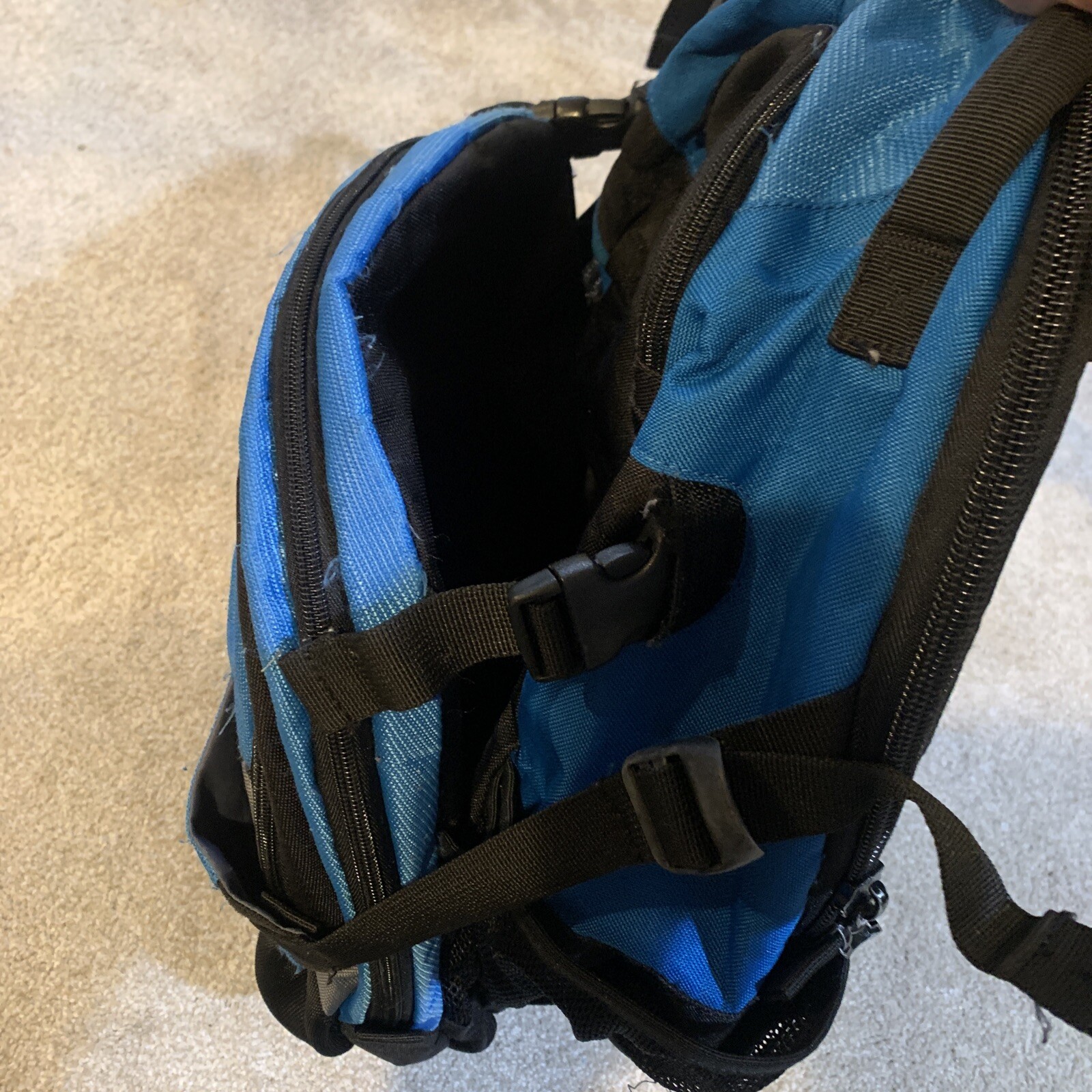 Large Adidas Load Spring Blue Backpack - image 6