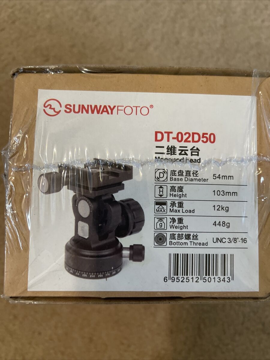 SunwayFoto DT-02D50 Monopod Tilt Head with Clamp, 26.45lbs SunwayFoto DT-02D50 Monopod Tilt Head with Clamp, 26.45lbs