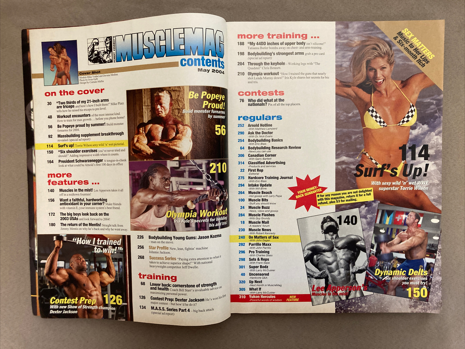 Musclemag International Bodybuilding Magazine  Mike Vrabel + Torrie Wilson...