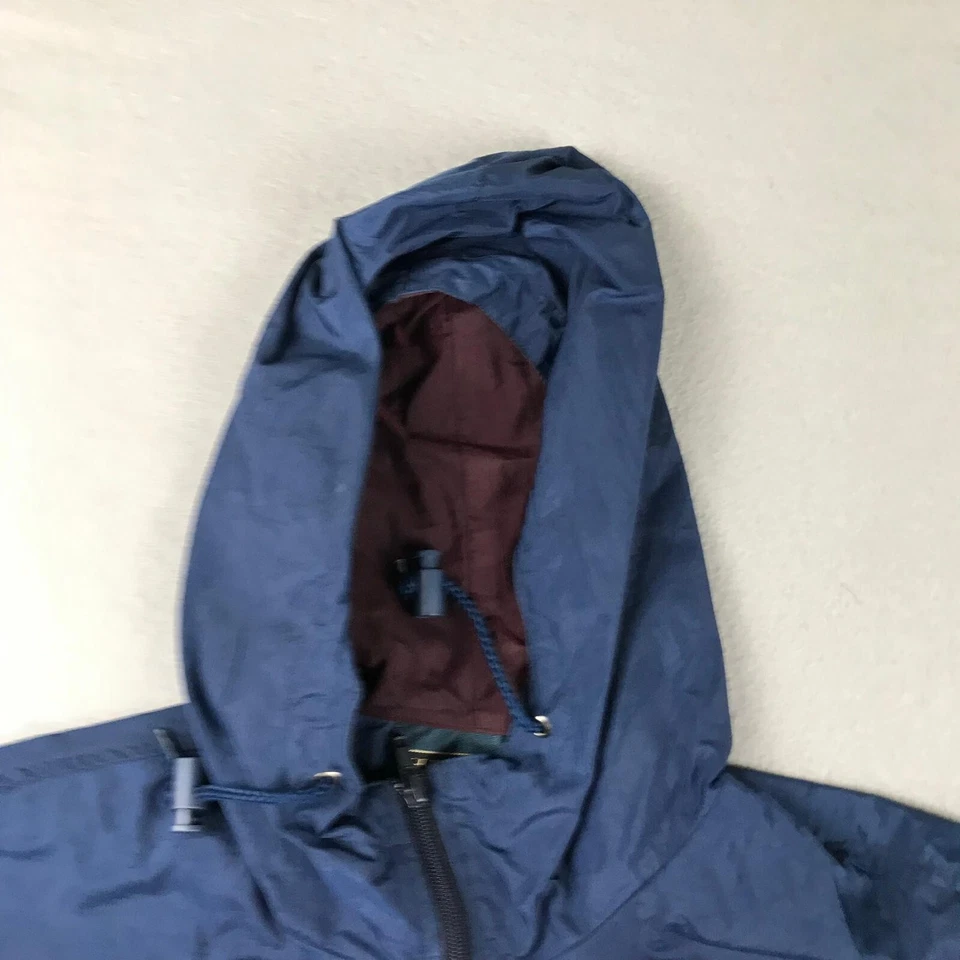 Chaqueta cortavientos Connecticut Girl Scouts para mujer azul medio con capucha Foto 4 de 4