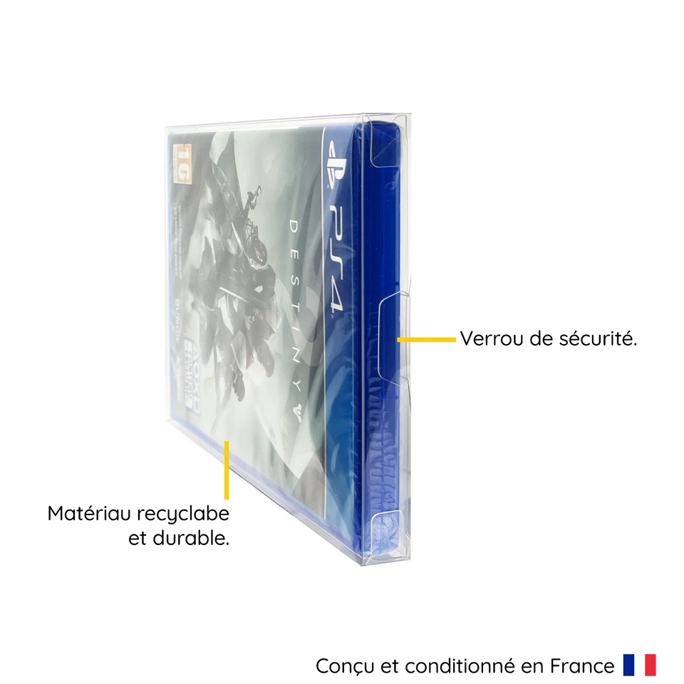10 Boitiers de Protection Crystal box Sony Playstation 5 PS3 PS4 PS5 0,3mm - Photo 4/4