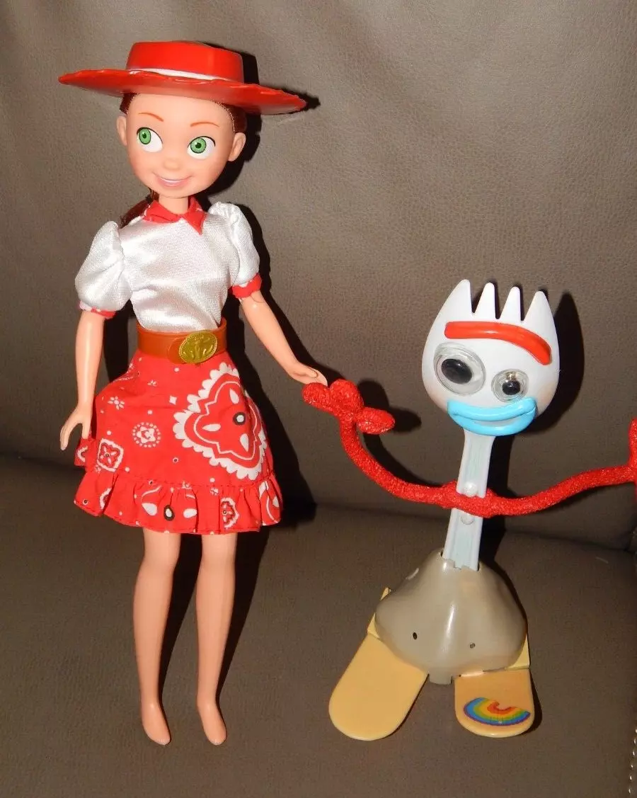 Disney Pixar Toy Story Forky Sounds Figure Bonnie Fork +Cowgirl Jessie Doll  Lot