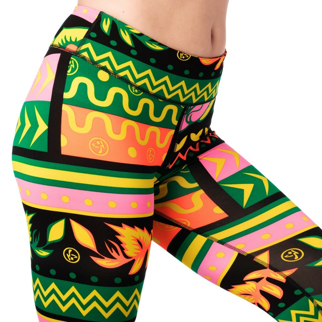 【国内即納 XS】Zumba Dance Tribe Perfect Ankle Leggings Zumba Beach Party High Waisted Ankle Leggings – Zumba Wear