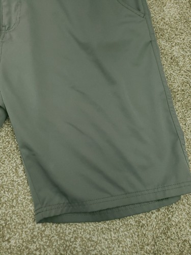 Plugg pantaloncino uomo taglia 38 verde chino piatto davanti bottoni zip vita alta elasticizzato - Foto 10 di 16