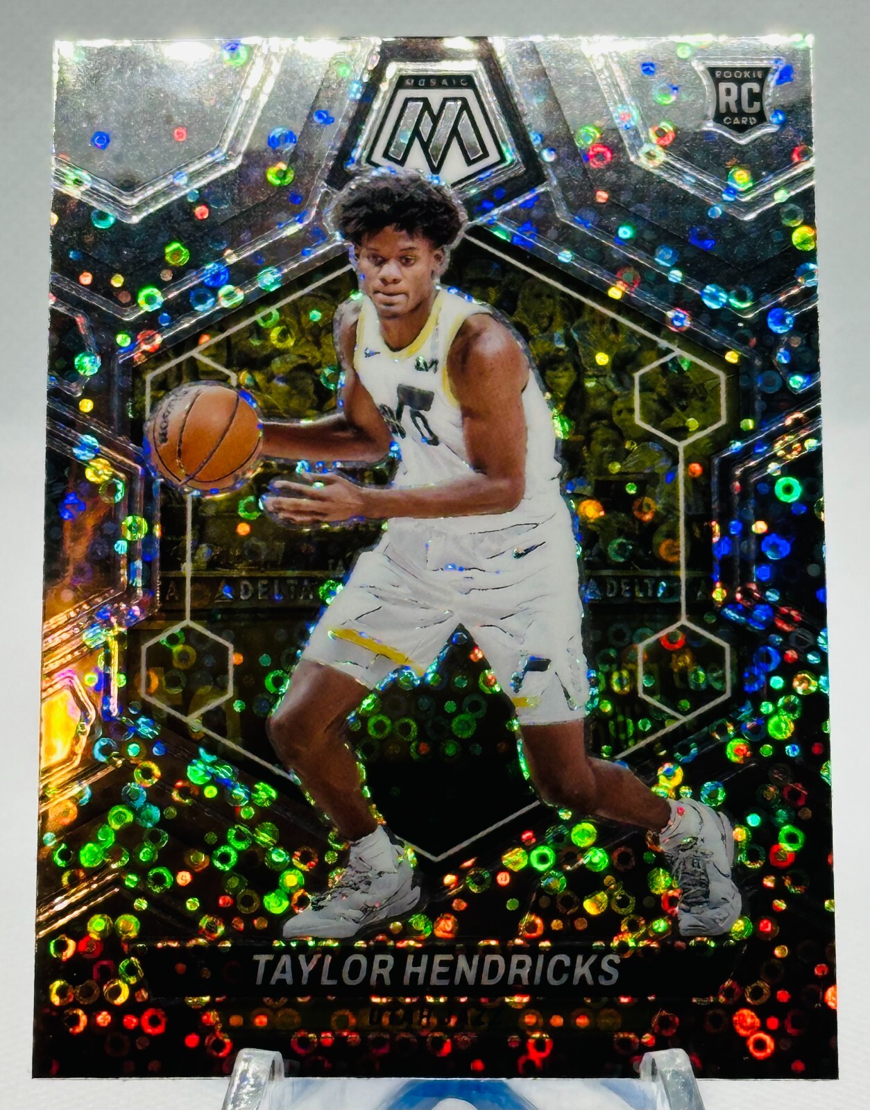 2023-24 Panini Mosaic Fast Break Silver Disco Prizm Taylor Hendricks Jazz Rc 221
