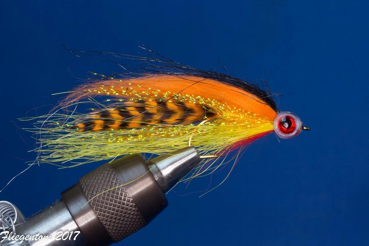 Black Goldhead Spandex Buzzer Flies, 6 Per Pack, Choice of Black Goldhead Spandex Buzzer Flies, 6 Per Pack, Choice of