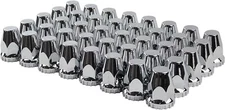 40 Chrome Lug Nut Covers 33mm Thread-On Semi Truck 2 7/8" Tall NEW