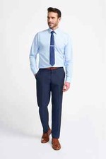 Mens Cavani Seeba Navy Trousers Tailored Fit ideal for Wedding Fashion