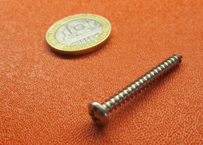 18-8 Stainless Steel Phillips Pan Sheet Metal Screws #6 x 1.25'' Length, 100 pcs
