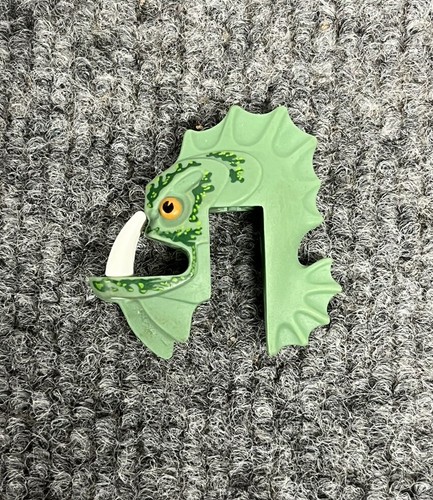 LEGO Atlantis Barracuda Warrior Minifigure Green Fish Mask Head Part Only