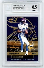 2000 Pacific Revolution #53 Premiere Date Randy Moss SP /85 BGS 8.5 Vikings