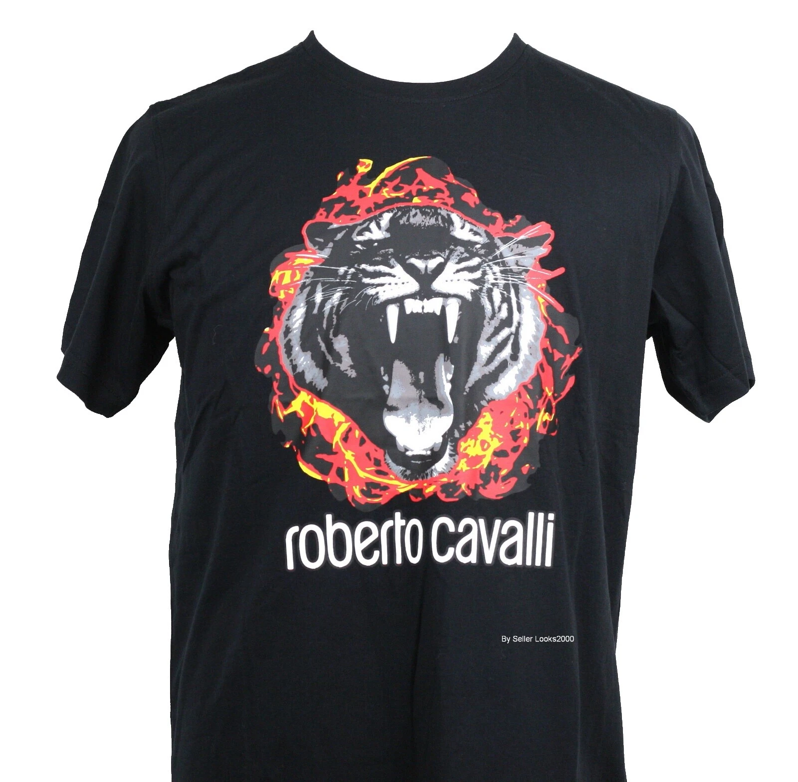 Roberto Cavalli Camisetas de algodón para hombres