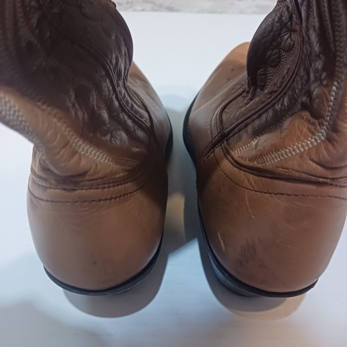Masterson RB7450 Womens Size 9.5 M Light Brown Leather Cowboy Western Boots - Picture 3 of 10