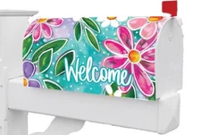 Daisy Flowers Magnetic Mailbox Cover Only