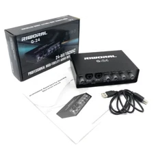RIWORAL Q-24 HiFi Audio Interface 24bit/192KHz Q24 Small External Sound Card