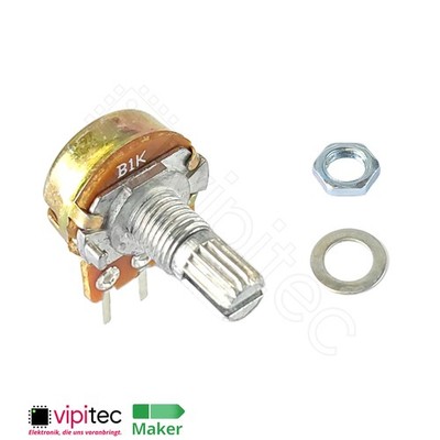 Potentiometer Linear Drehwiderstand Auswahl THT 6mm 125mW WH148 Poti Widerstand
