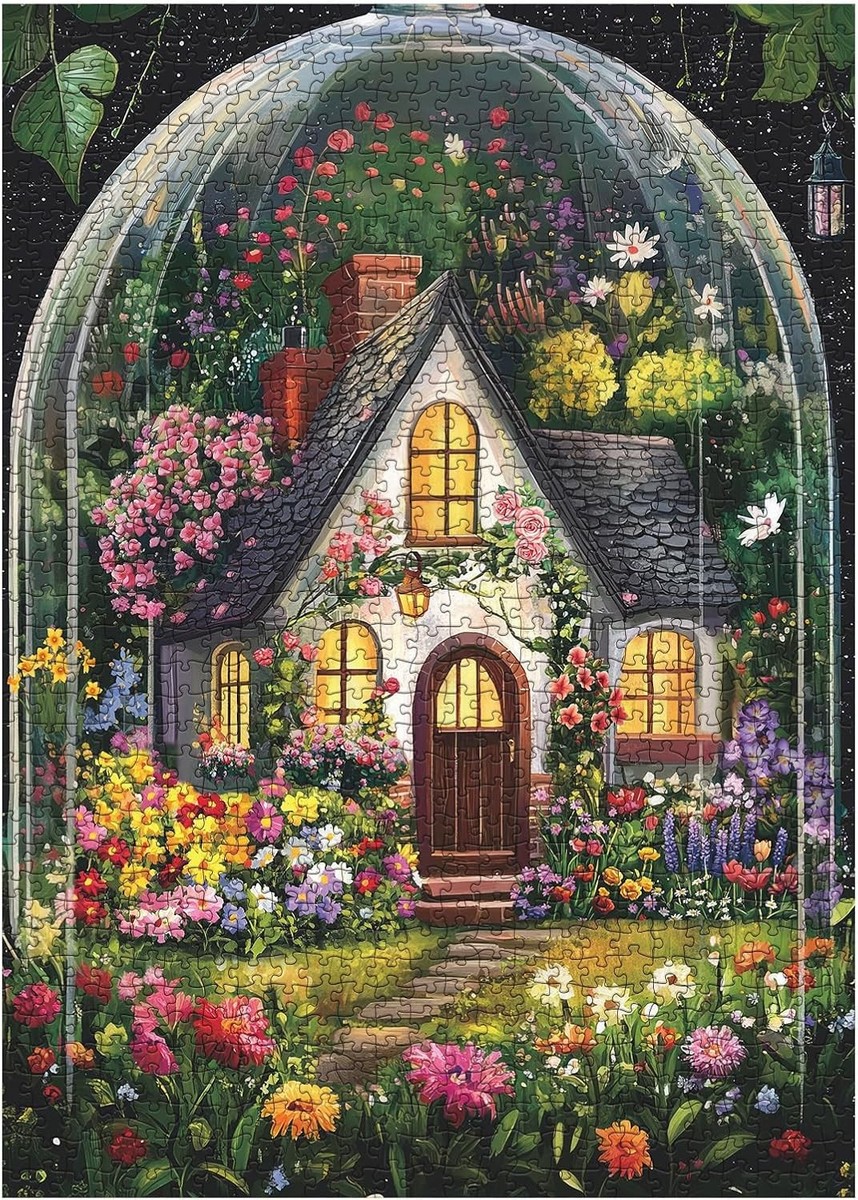 Flower Garden Puzzles for Adults 1000 Pieces Plant, Colorful Art