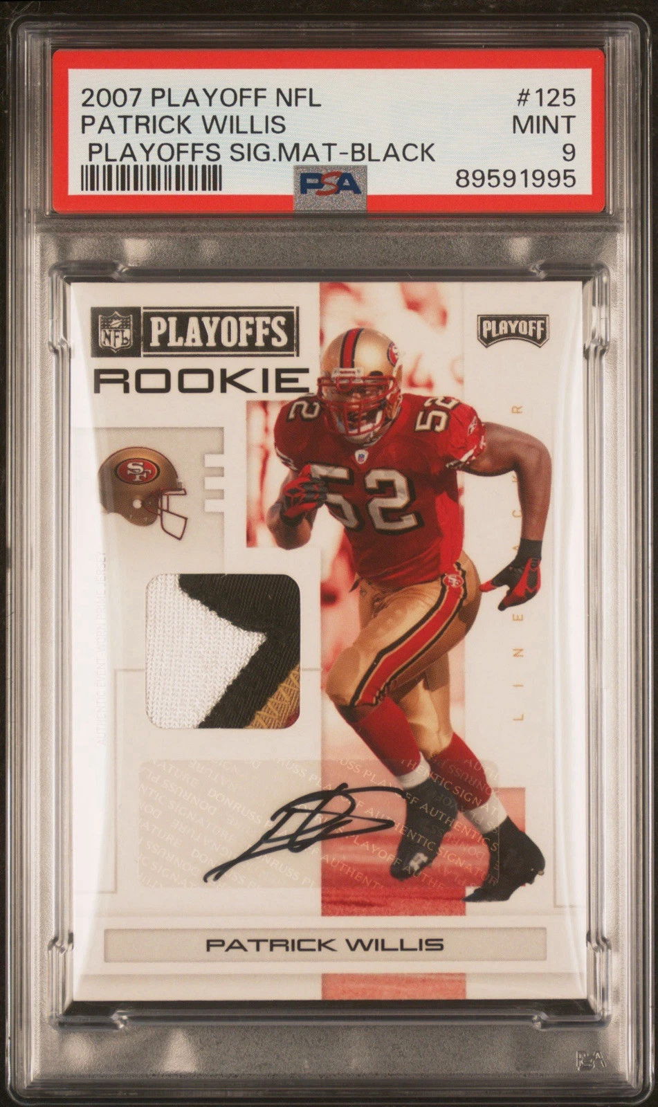 Patrick Willis Playoff NFL Playoffs Signature Materials #125 Black