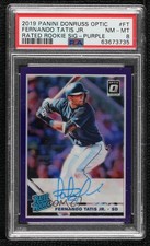 2019 Panini Donruss Optic Purple Prizm 3/60 Fernando Tatis Jr PSA 8 Auto 2t7