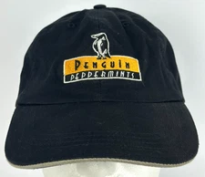 Penguin Peppermints Caffeinated Mints Hat Cap Black Fahrenheit Adjustable