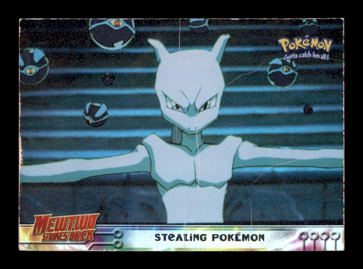 STEALING POKEMON #27 TOPPS THE FIRST MOVIE TRADING CARDS POKEMON MP HOLO