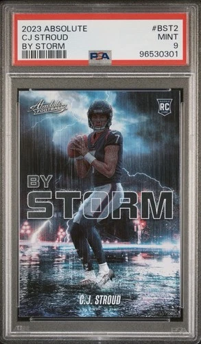 2023 Absolute CJ Stroud Rookie RC By Storm #BST2 PSA 9 Mint Texans