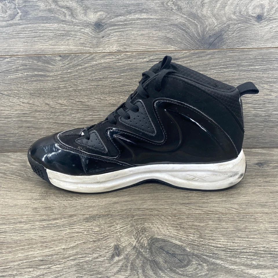 Zapatillas de baloncesto Reebok Galaxy para niños talla 6K negras de caña alta Foto 3 de 4