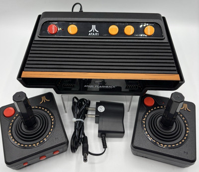 Atari Flashback 7 Gaming Console 101 Games, 2 Controllers, Power Adapter Tested_
