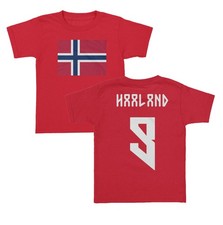 Norway Pride Haaland 9 Two-Sided Jersey Style Toddler T-Shirt