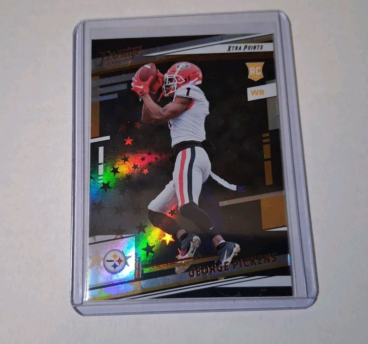 2022 Panini Prestige - Rookies George Pickens #323 Xtra Points Astral (RC)