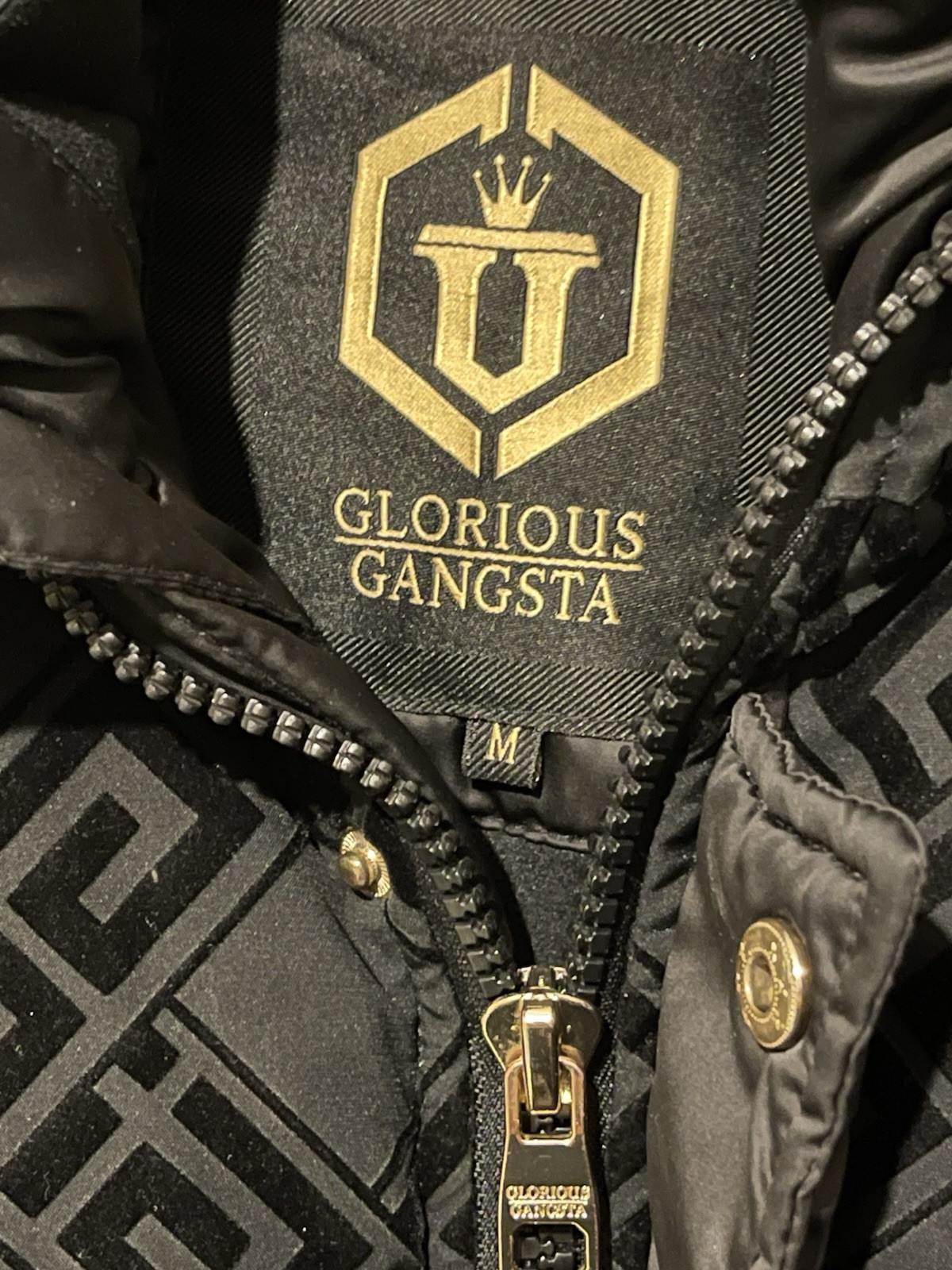 Glorious Gangsta Black M Size Puffer Jacket image 8