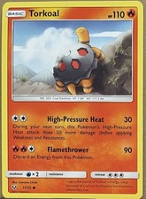 Pokemon Torkoal 11/73 Shining Legends Regular Collection Card Never Played