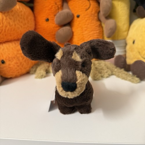 Dije bolsa perro salchicha Jellycat Otto BNWT - Llavero 100% auténtico envío rápido EE. UU. - Imagen 3 de 6