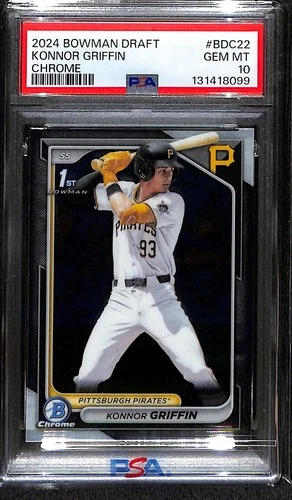 2024 Bowman Draft #BDC-22 Konnor Griffin Chrome PSA 10