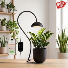Smart Grow Lights Full Spectrum 10W LED Dimmable Auto Timer for Indoor Plants