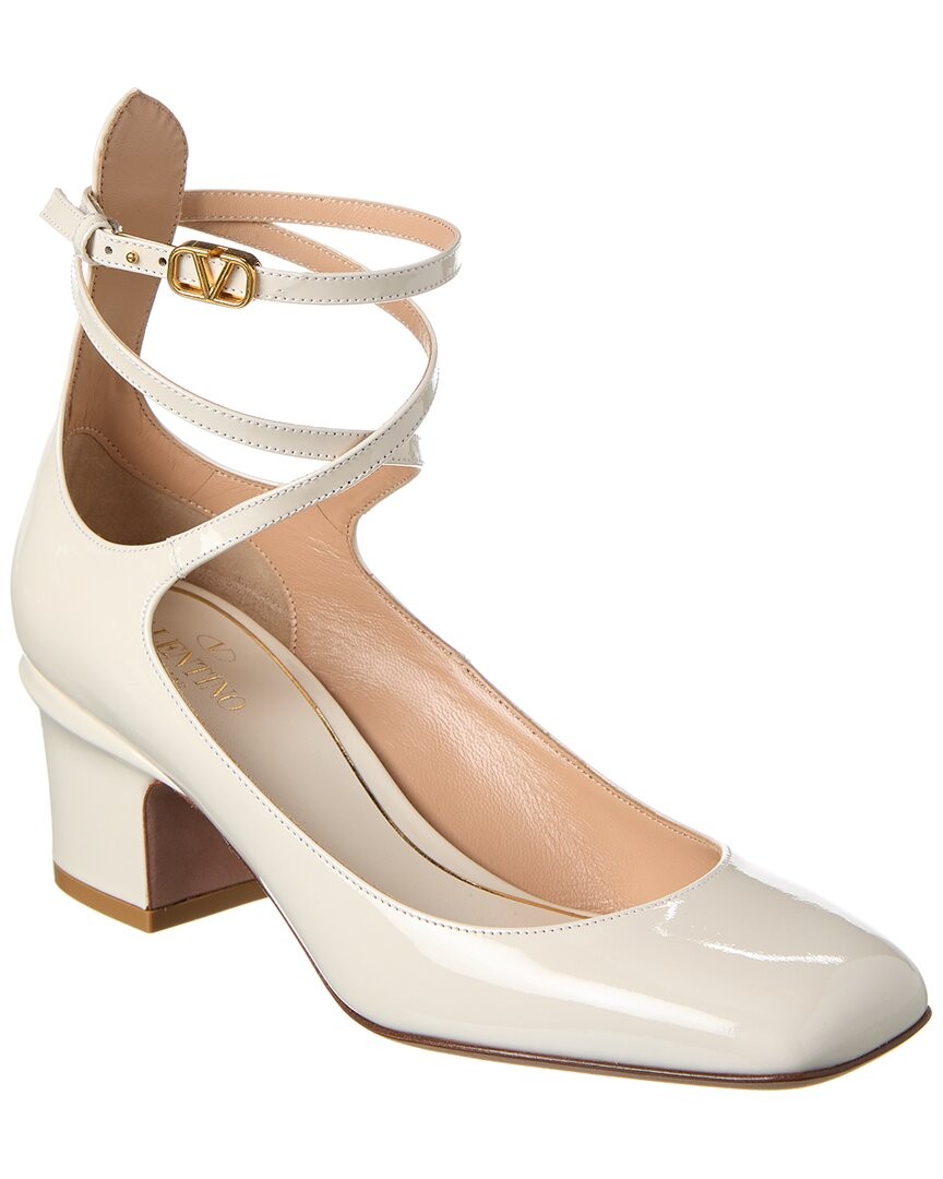 Женские лакированные туфли-лодочки Valentino Vlogo Tan-Go 60 белый 36 114790₽