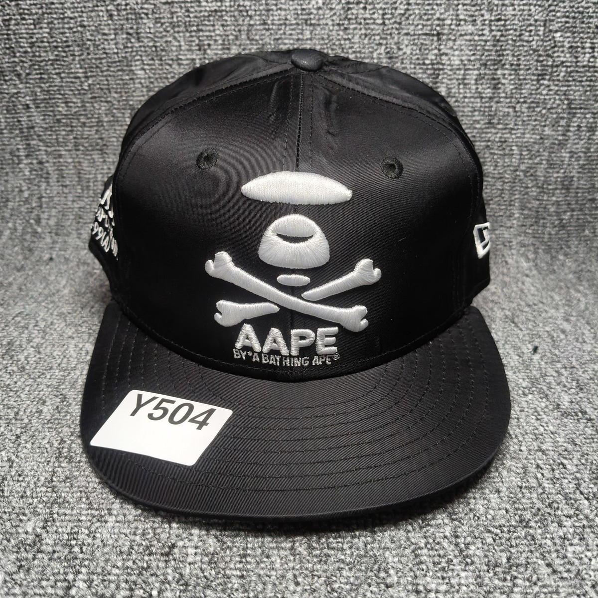 AAPE BY A BATHING APE New Era 9FIFTY Snapback Cap Hat Black Skull