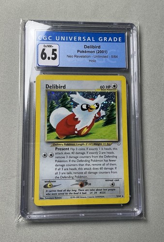Delibird (Unlimited) graded CGC 6.5 for sale on eBay