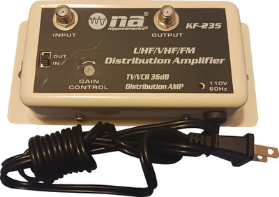 NIPPON AMERICA 36dB GAIN - Distro. Amplifier KF-235, UHF/VHF/FM